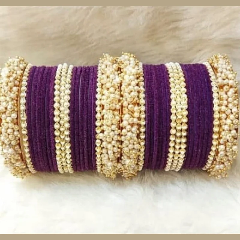 Premium Diamond Jewelry At Once-In-A-Lifetime Discounts Martina Jewels Pack Of 6 Traditional Gold Plated Thread & Polki Pearl Bangles Set Premium Diamond Jewelry At Once-In-A-Lifetime Discounts Martina Jewels Pack Of 6 Traditional Gold Plated Thread & Polki Pearl Bangles Set