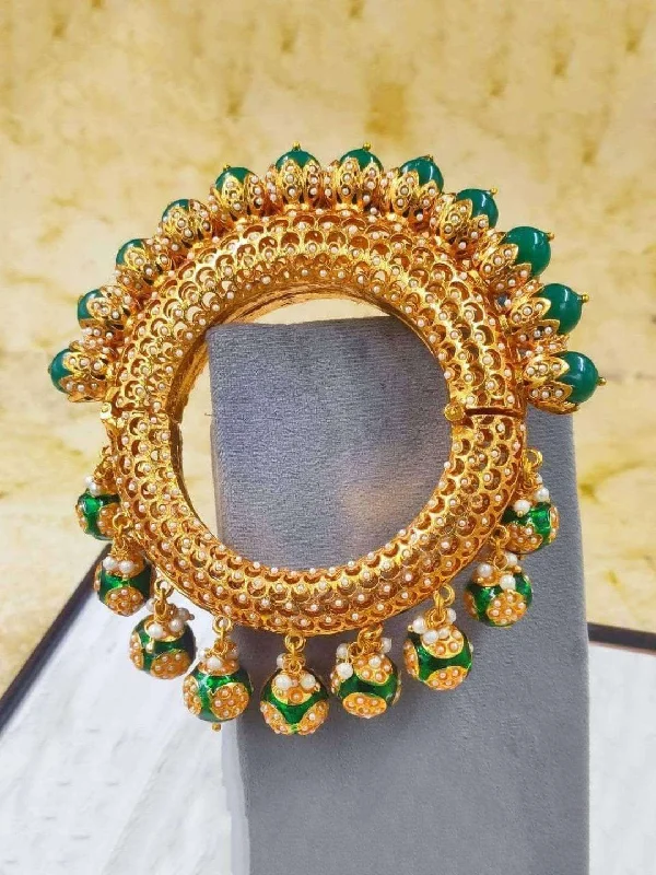 Once-A-Year Jewelry Sale – Grab Your Favorites Now Meenakari Bangle Green