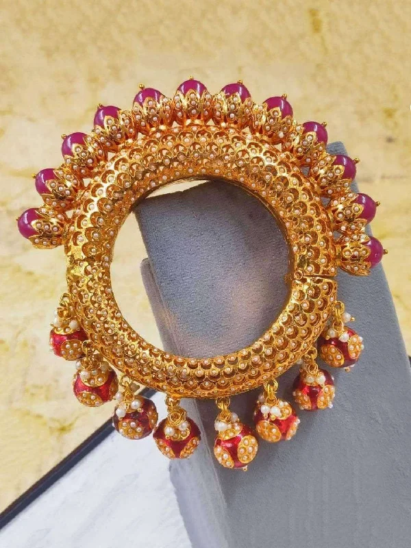 Unlock Unbeatable Jewelry Deals Before They’Re Gone Meenakari Bangle Magenta