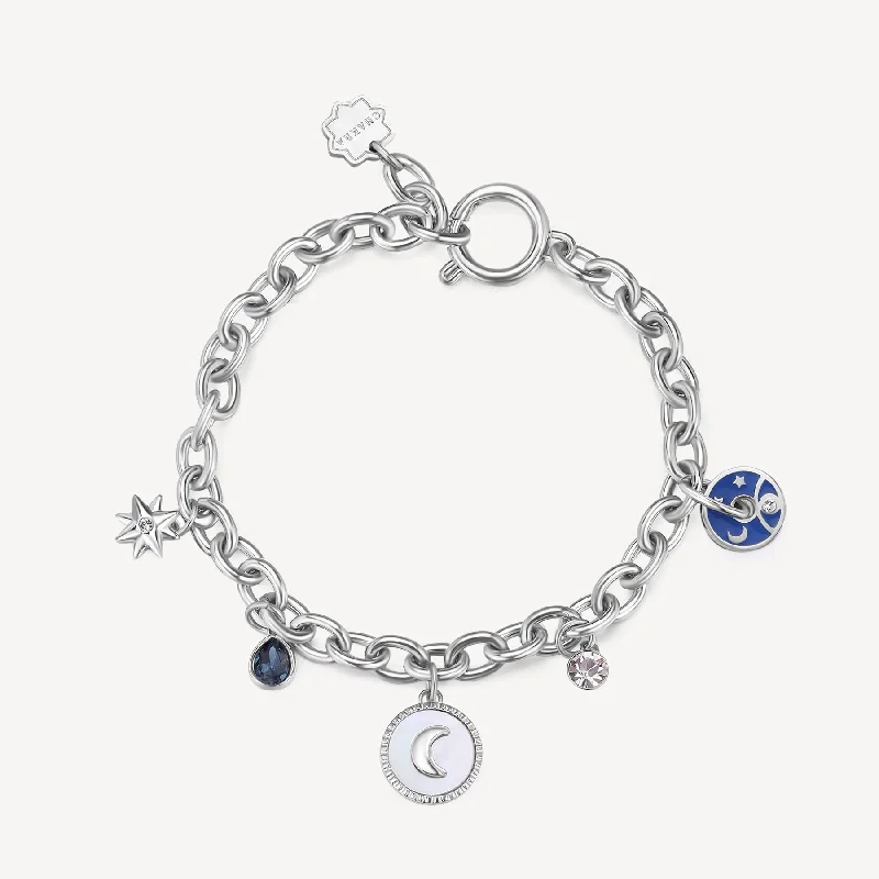 Exclusive Online Jewelry Sale – Don't Wait Moon Chakra Bracelet in Stainless Steel