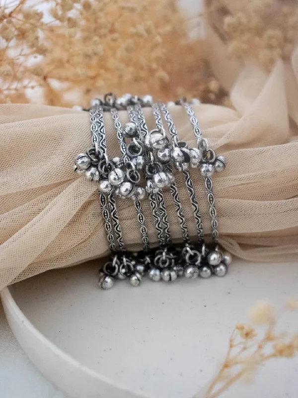 Flash Sale On Stunning Jewelry – Don't Miss Out Oxidized Ghungroo Bangle Set