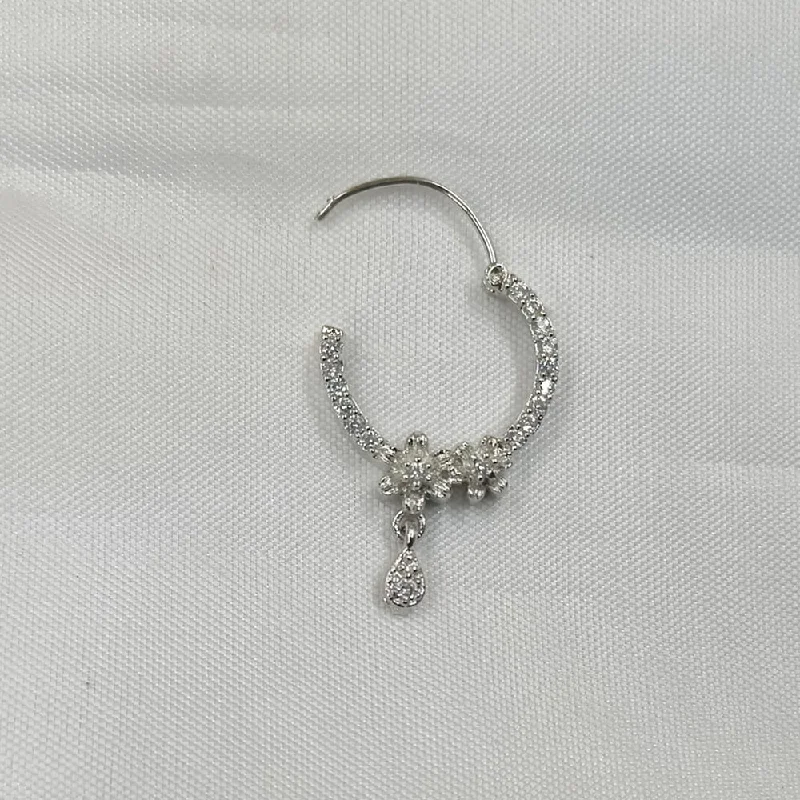 Dazzle With Discounts – Shop Jewelry On Sale Padmawati Bangles Silver Plated Austrian Stone Nose Ring Dazzle With Discounts – Shop Jewelry On Sale Padmawati Bangles Silver Plated Austrian Stone Nose Ring