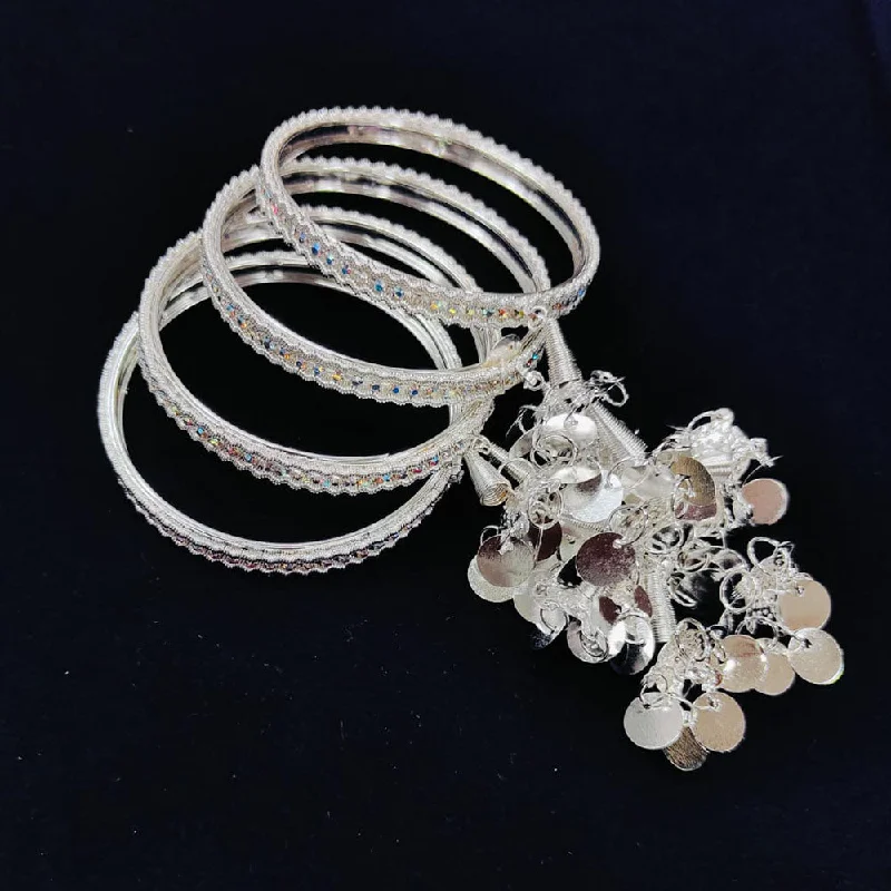 Best Jewelry Deals – Shop Premium Pieces At Great Prices Pooja Bangles Silver Plated Austrian Stone Bangle Set Best Jewelry Deals – Shop Premium Pieces At Great Prices Pooja Bangles Silver Plated Austrian Stone Bangle Set
