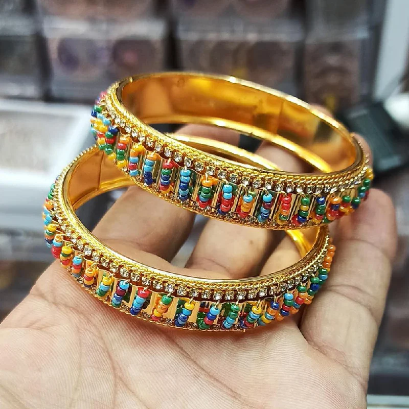 Fashion-Forward Geometric Jewelry For Contemporary Style Pooja Bangles Gold Plated Bangle Set Fashion-Forward Geometric Jewelry For Contemporary Style Pooja Bangles Gold Plated Bangle Set