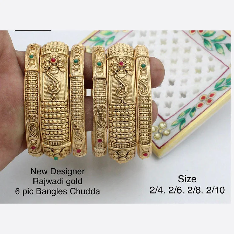 Glamorous Jewelry, Glamorous Deals – Shop Now Pooja Bangles Gold Plated Bangles Set Glamorous Jewelry, Glamorous Deals – Shop Now Pooja Bangles Gold Plated Bangles Set