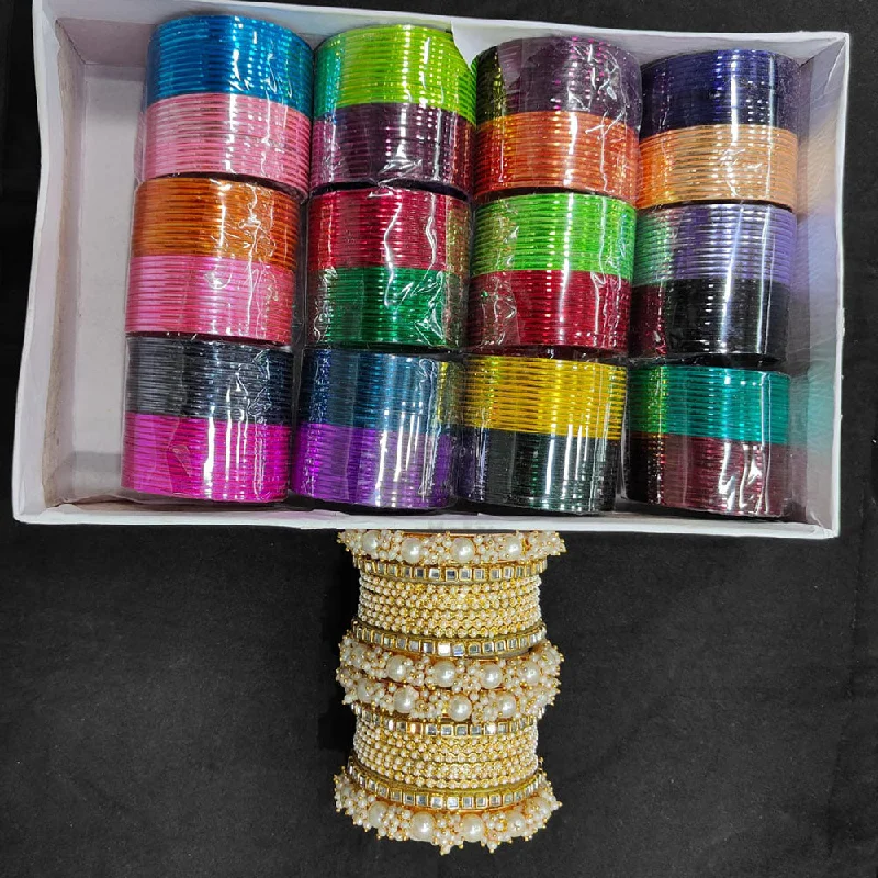 Exclusive Jewelry Sale Event – Shop Now Pooja Bangles Gold Plated Metal Bangles Set (Assorted Color ) Exclusive Jewelry Sale Event – Shop Now Pooja Bangles Gold Plated Metal Bangles Set (Assorted Color )