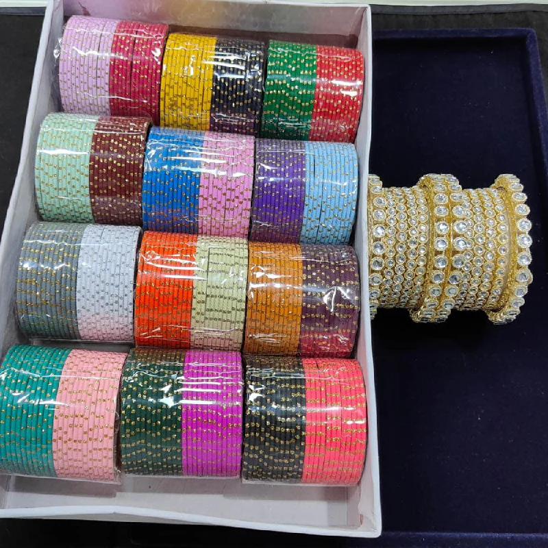 Flash Jewelry Sale – Get Stunning Pieces At Low Prices Pooja Bangles Gold Plated Metal Bangles Set (Assorted Color ) Flash Jewelry Sale – Get Stunning Pieces At Low Prices Pooja Bangles Gold Plated Metal Bangles Set (Assorted Color )