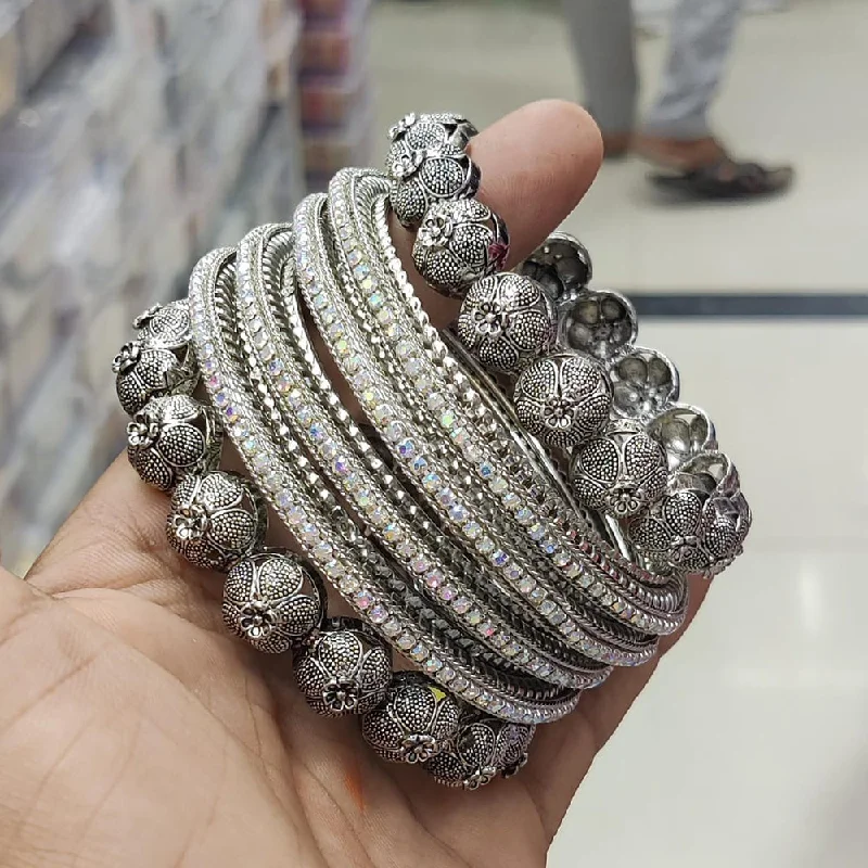 Personalized Jewelry Sale – Meaningful Gifts At Great Prices Pooja Bangles Oxidised Plated Austrian Stone Bangles Set Personalized Jewelry Sale – Meaningful Gifts At Great Prices Pooja Bangles Oxidised Plated Austrian Stone Bangles Set