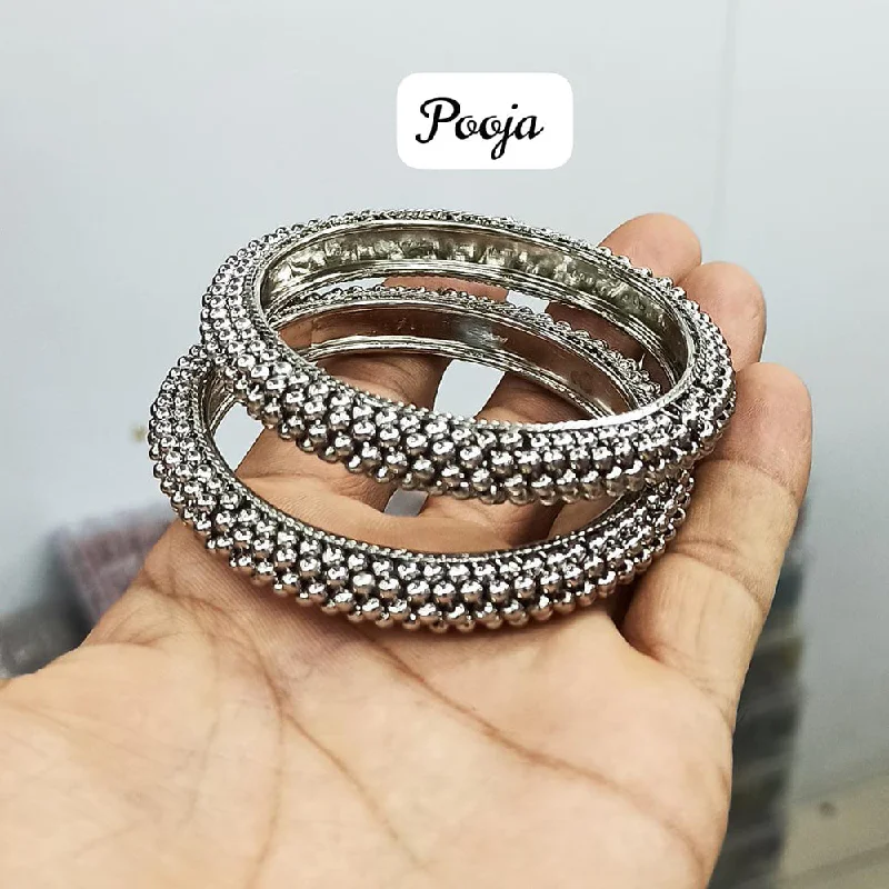 Exclusive Jewelry Sale – Limited-Time Discounts Pooja Bangles Silver Plated Bangle Set Exclusive Jewelry Sale – Limited-Time Discounts Pooja Bangles Silver Plated Bangle Set