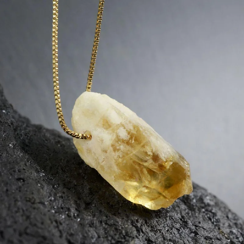 Bestselling Jewelry At Special Promotional Rates Raw Citrine Crystal Necklace