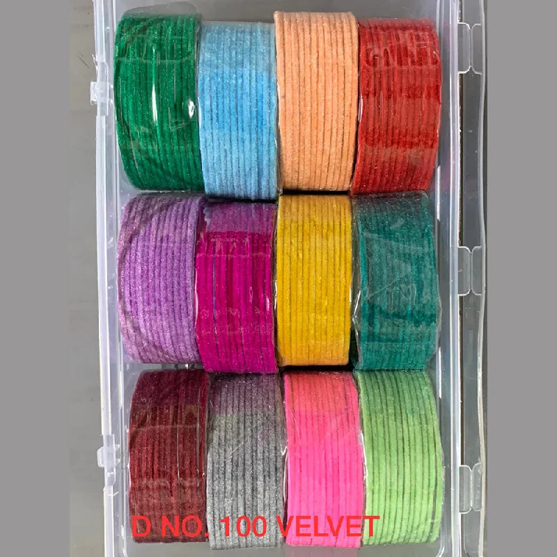 Delicate Crystal Jewelry For Sophisticated Charm Shree Asha Bangles Gold Plated Velvet Bangle Set Delicate Crystal Jewelry For Sophisticated Charm Shree Asha Bangles Gold Plated Velvet Bangle Set