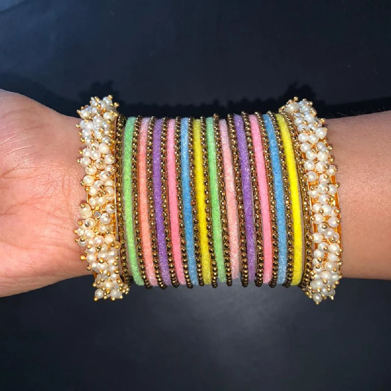 Big Discounts On Elegant Jewelry Collections Shree Asha Bangles Velvet Bangle Set
