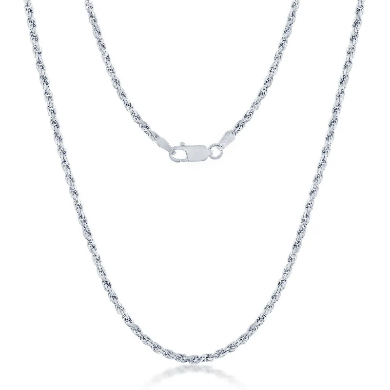 Breathtaking Jewelry, Breathtaking Prices Silver, 2.3 mm Rope Chian- 20 Inches