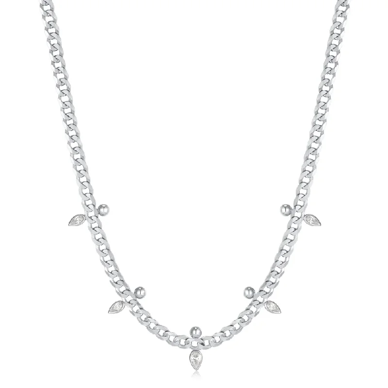 Save On Luxury Jewelry Pieces – Limited-Time Offers Silver Curb Chain Sparkle Point Necklace Save On Luxury Jewelry Pieces – Limited-Time Offers Silver Curb Chain Sparkle Point Necklace