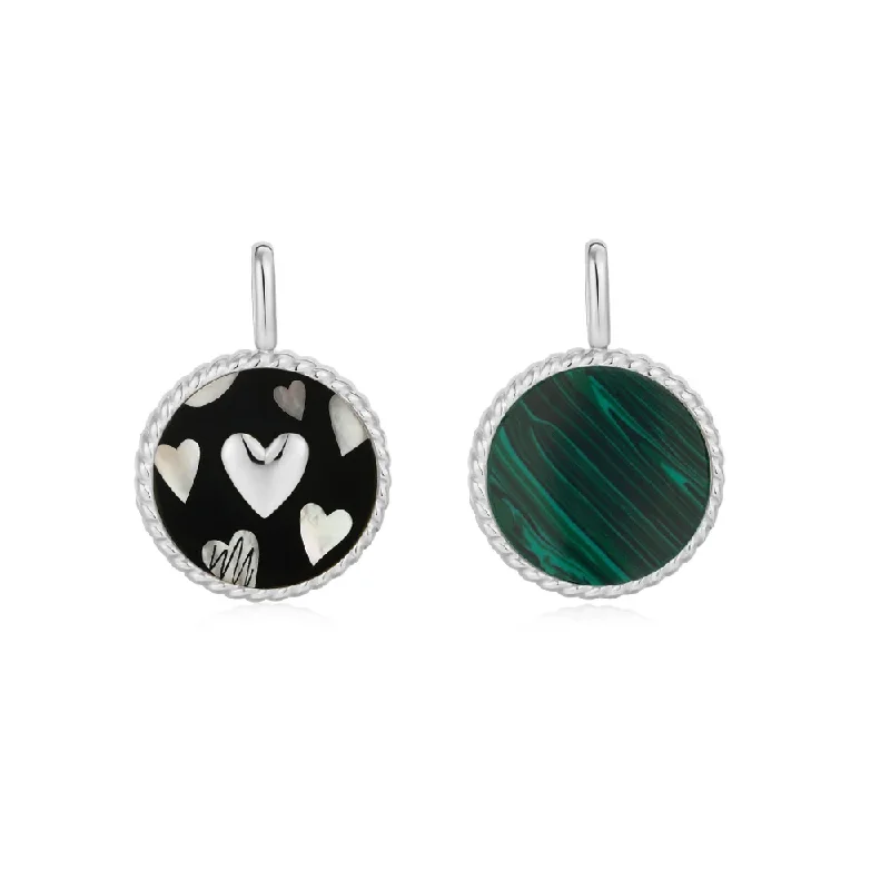 Best Jewelry Sale – Shop Exclusive Designs Now Silver Heart Enamel and Malachite Charm Best Jewelry Sale – Shop Exclusive Designs Now Silver Heart Enamel and Malachite Charm