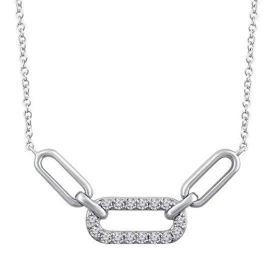 Dainty And Elegant Jewelry Now At Reduced Prices Silver Paperclip Pendant Necklace
