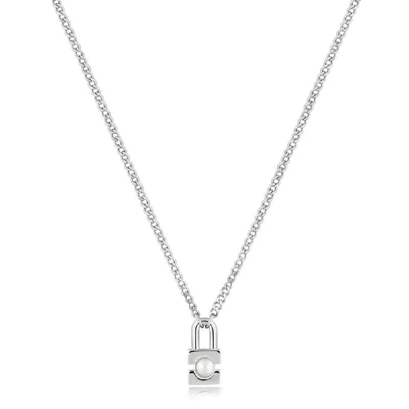 Affordable Luxury Jewelry – Style At A Great Price Silver Pearl Padlock Necklace