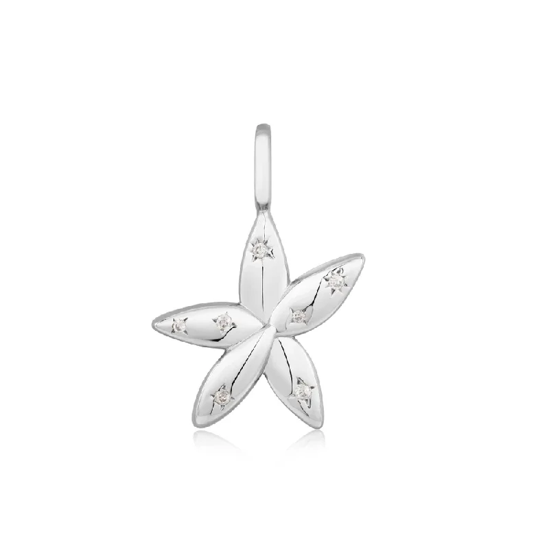 Must-Have Jewelry At Unbelievable Discounts Silver Sparkle Flower Charm