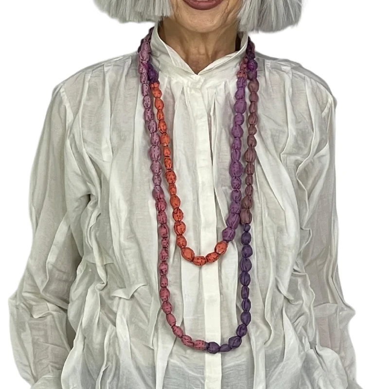 Final Call For Exquisite Jewelry At Reduced Rates VINTAGE SILK TIE-BEADS LONG NECKLACE Final Call For Exquisite Jewelry At Reduced Rates VINTAGE SILK TIE-BEADS LONG NECKLACE
