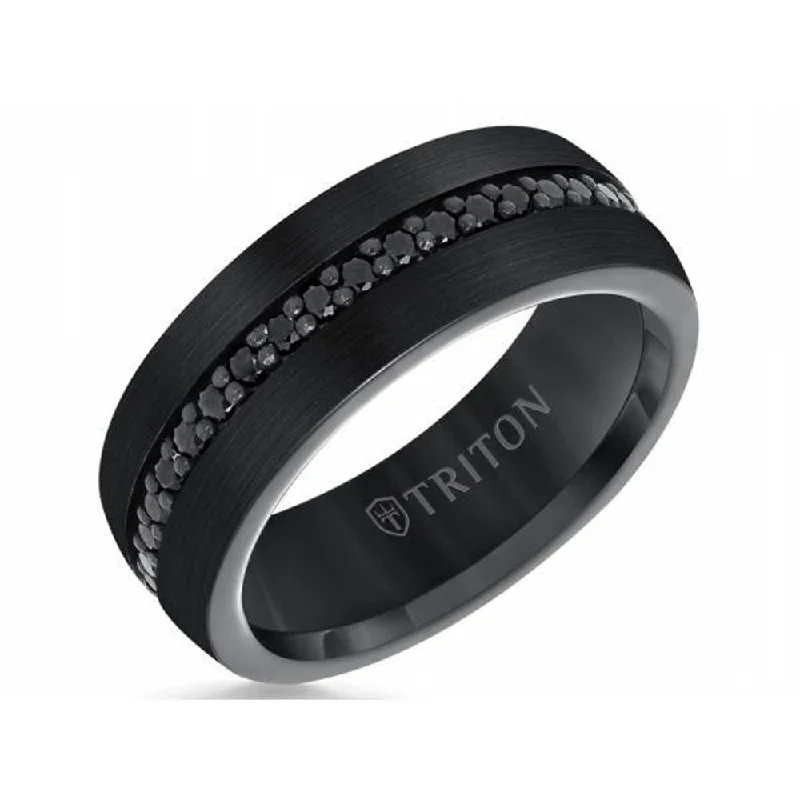 The Perfect Jewelry Piece At The Perfect Discount Tungsten Carbide Black Sapphire Eternity Band The Perfect Jewelry Piece At The Perfect Discount Tungsten Carbide Black Sapphire Eternity Band