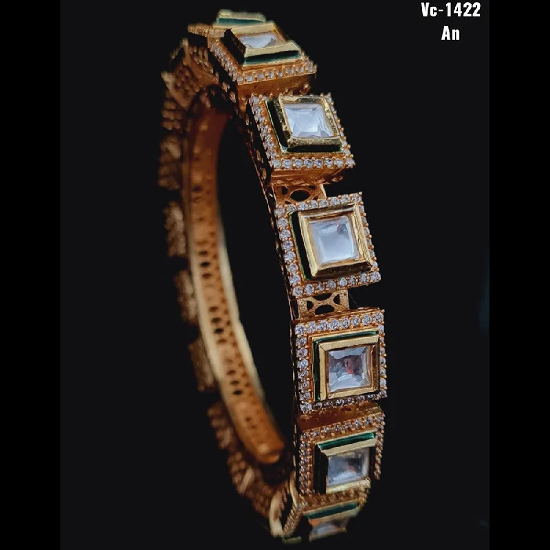 Buy More, Save More On Stunning Jewelry Pieces Vivah Creations Gold Plated AD Stone Bangles Buy More, Save More On Stunning Jewelry Pieces Vivah Creations Gold Plated AD Stone Bangles