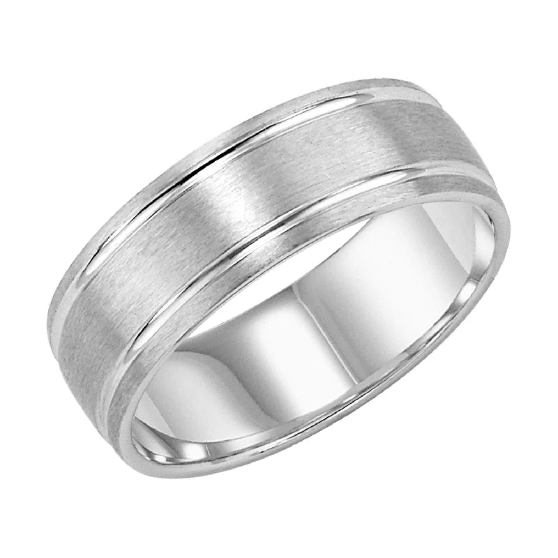 Special Offers On Handcrafted And Designer Jewelry White Gold 7mm Men's Wedding Band Special Offers On Handcrafted And Designer Jewelry White Gold 7mm Men's Wedding Band