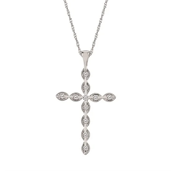 Elevate Your Jewelry Collection With Limited-Time Savings White Gold Diamond Cross Pendant Necklace Elevate Your Jewelry Collection With Limited-Time Savings White Gold Diamond Cross Pendant Necklace