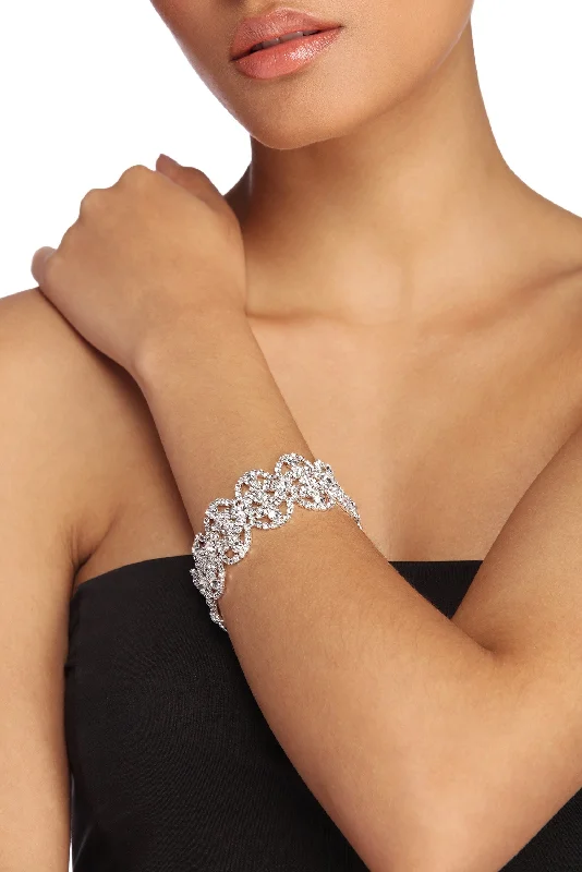 Exclusive Gemstone Jewelry At Special Prices Luxe Rhinestone Clasp Bracelet